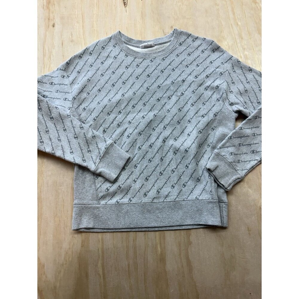 Champion‎ Reverse Weave crewneck all over print sweatshirt womens size M